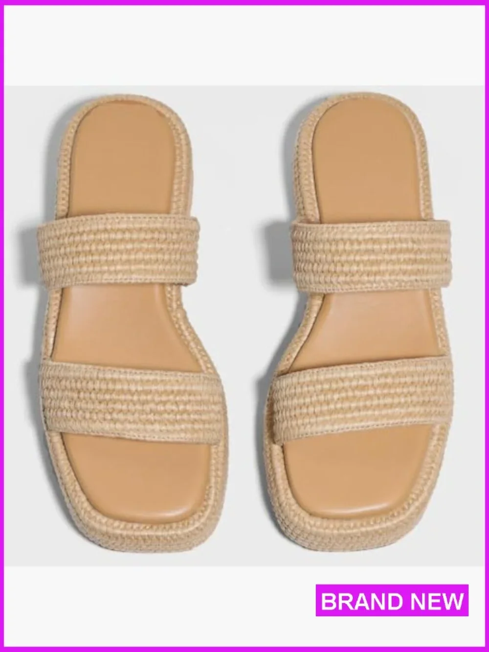 Platform Wedge Espadrilles Slip On Summer Beach Vacation Sandals Comfortable